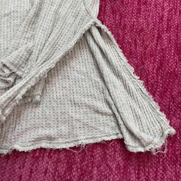 Free People Drippy Sunset Park Lightweight Thermal Knit Oversized Tunic Top XS - Picture 5 of 11